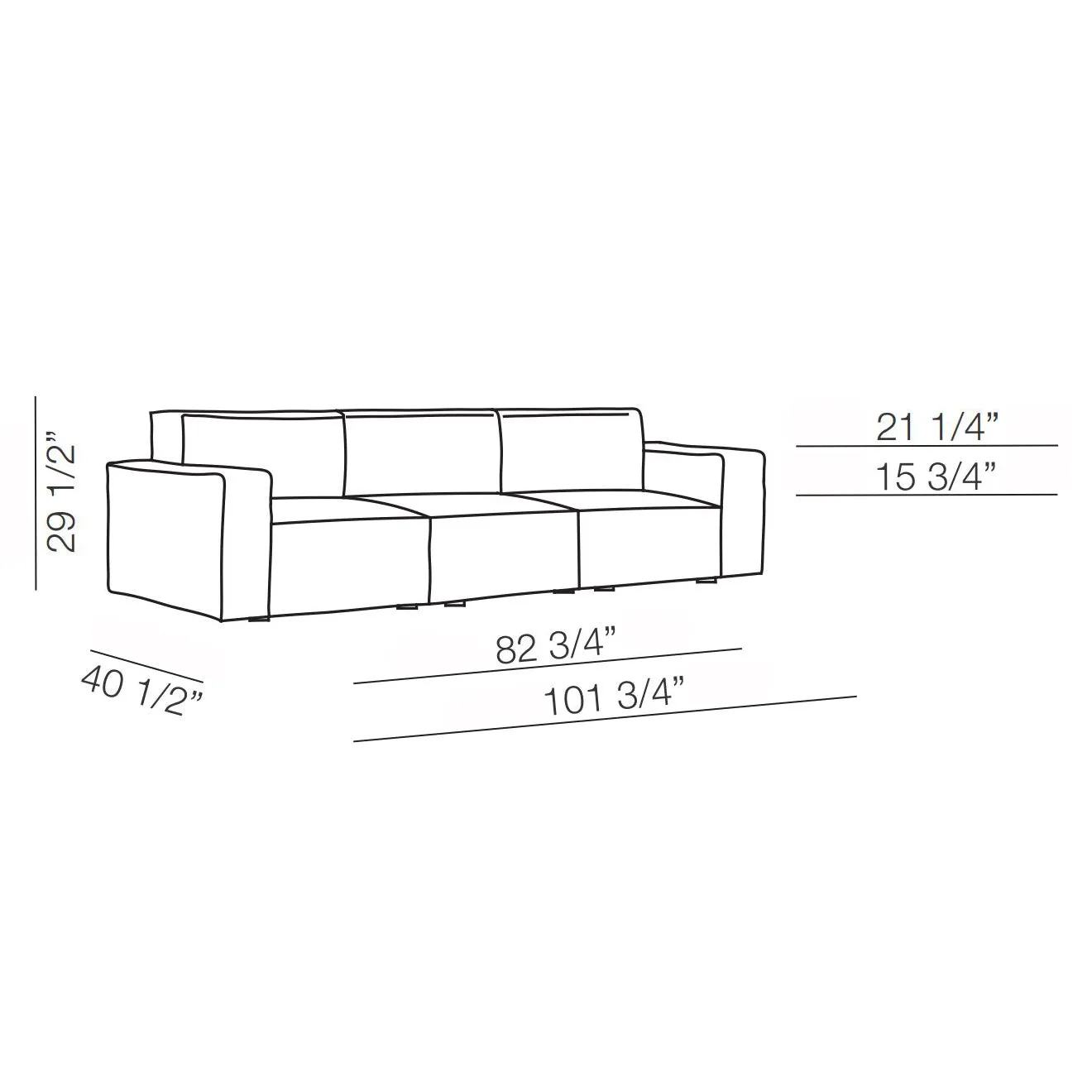 Marechiaro 3-Seater Sofa