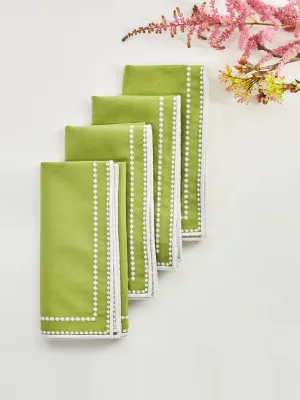 Margaux sage napkins, set of 4