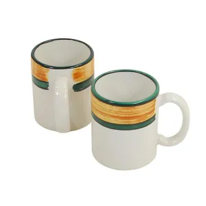 Mug Set - Set of 4 - Brown & Green | Terra Patina