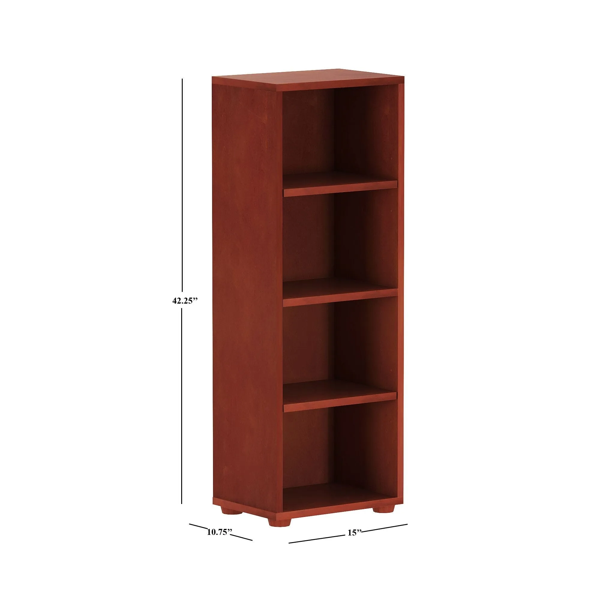 Narrow 4 Shelf Bookcase