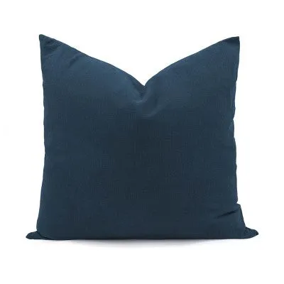 New - French Linen Decorative Throw Pillow - 20" x 20" - Baltic | BOKSER HOME.