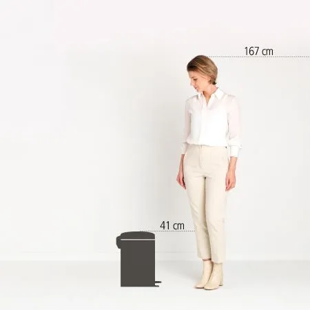 NEWICON 12L PEDAL BIN  - Soft Beige