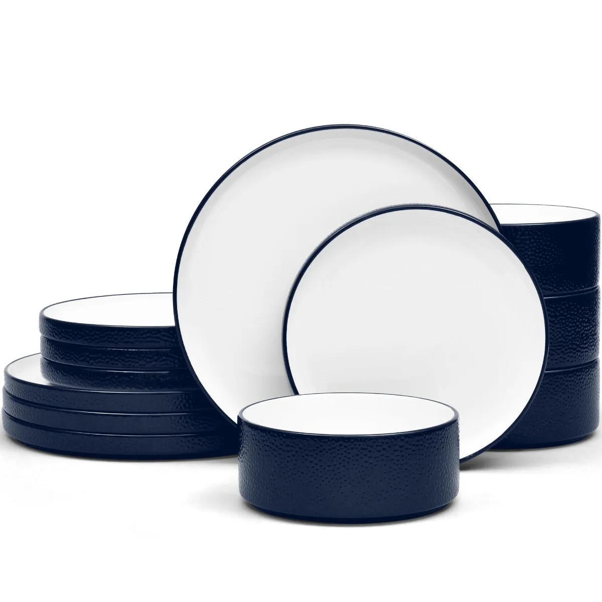 Noritake Navy ColorTex Dinnerware Set