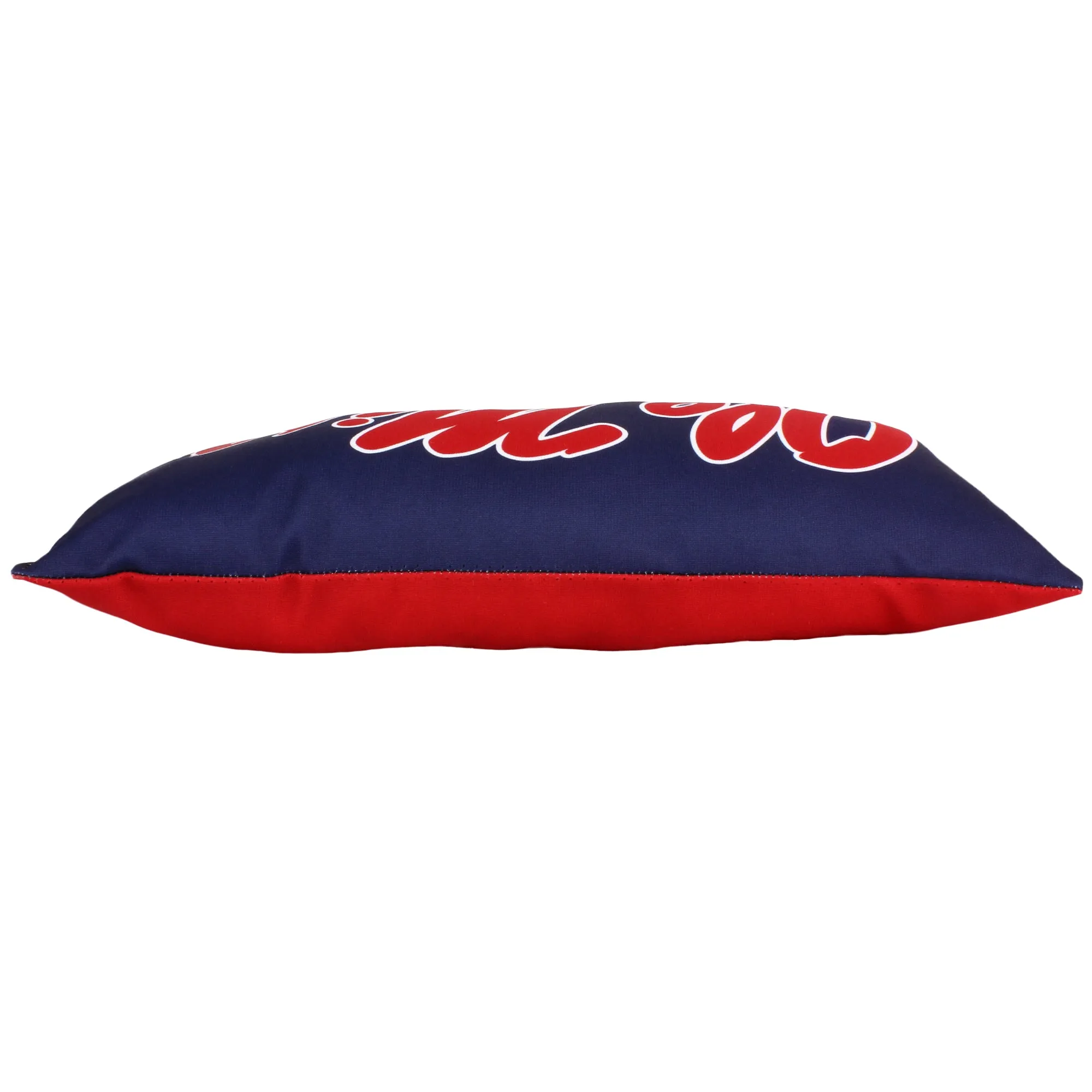 Ole Miss Rebels 2 Sided Bolster Travel Pillow, 16" x 8", Made in the USA