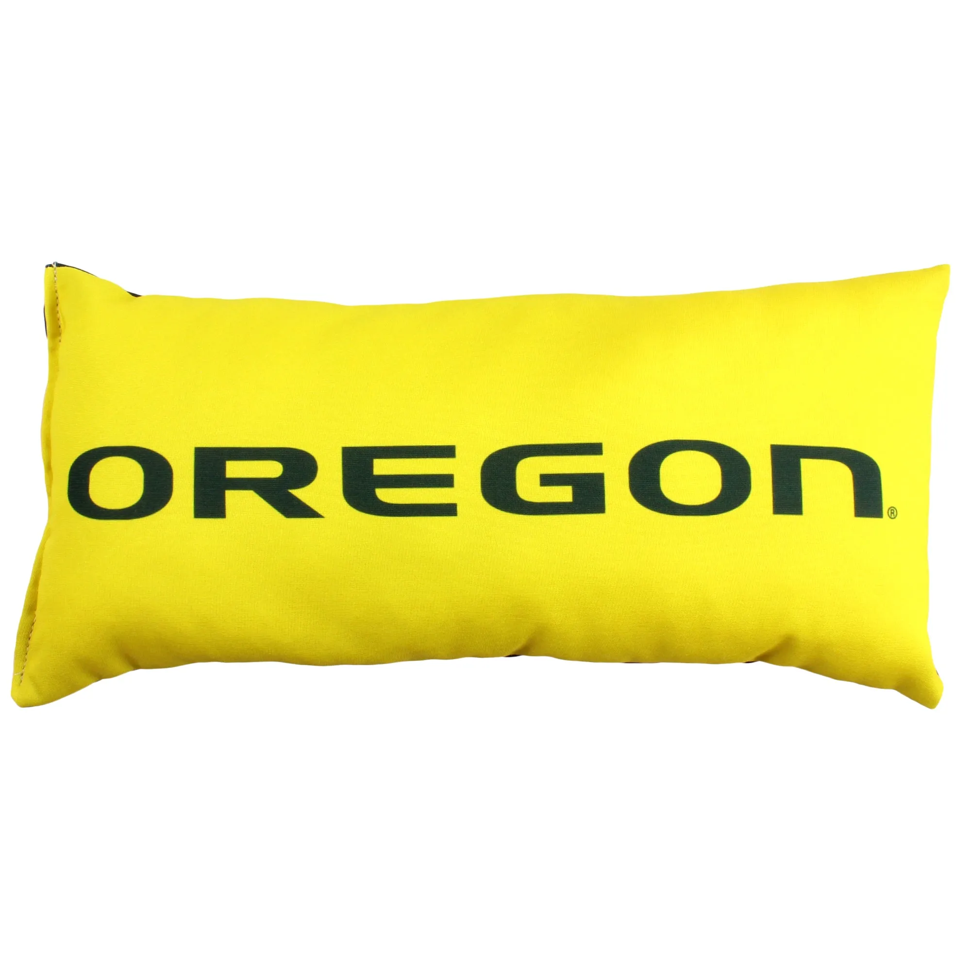 Oregon Ducks 2 Sided Bolster Travel Pillow, 16" x 8", Made in the USA