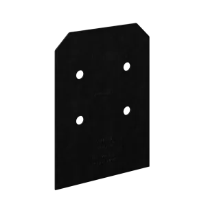 Outdoor Accents® Avant Collection ZMAX®, Black Post Base Side Plate for 8x (Qty-2)