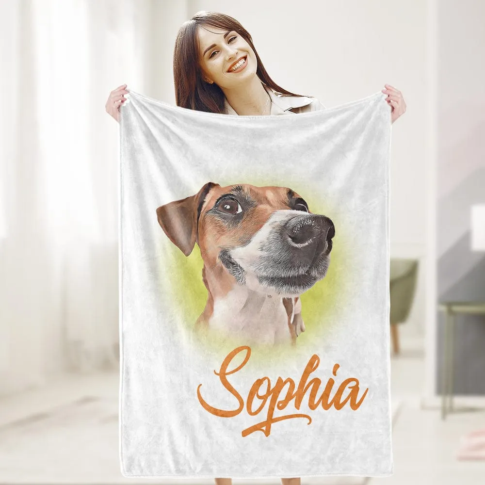 Personalized Custom Pet Photo Blanket