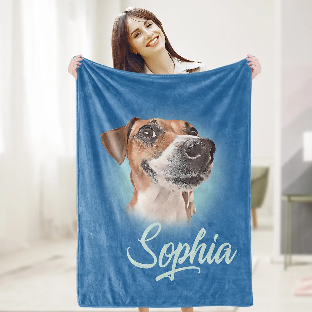 Personalized Custom Pet Photo Blanket