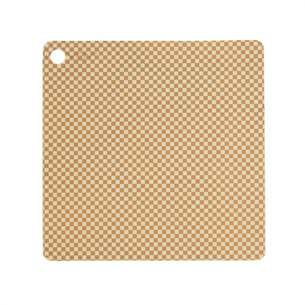 Placemat Checker - Pack of 2 - Vanilla