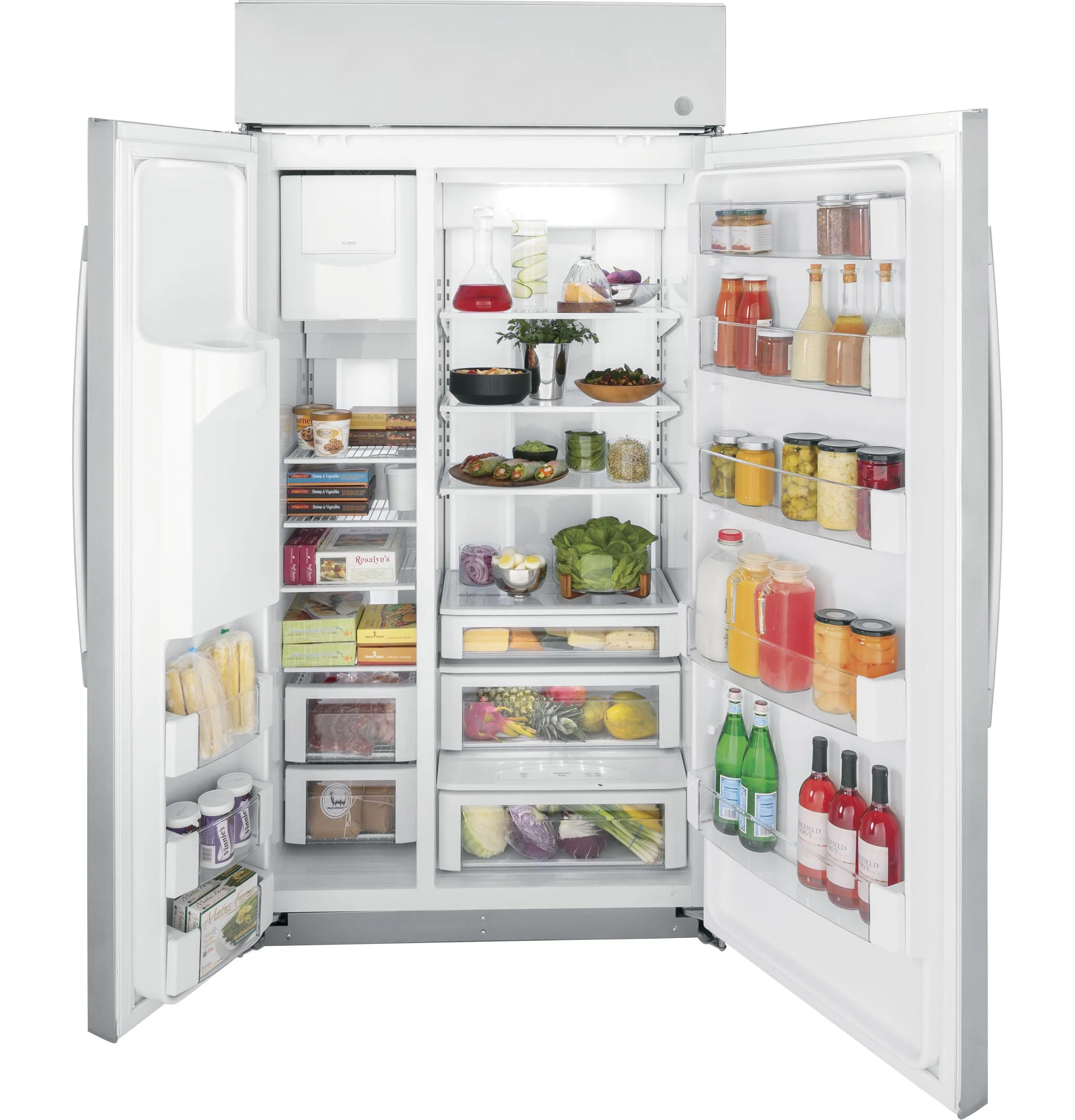 PSB42YSNSS GE Profile™ 42" Smart Built-In Side-by-Side Refrigerator with Dispenser