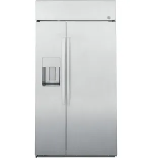 PSB42YSNSS GE Profile™ 42" Smart Built-In Side-by-Side Refrigerator with Dispenser