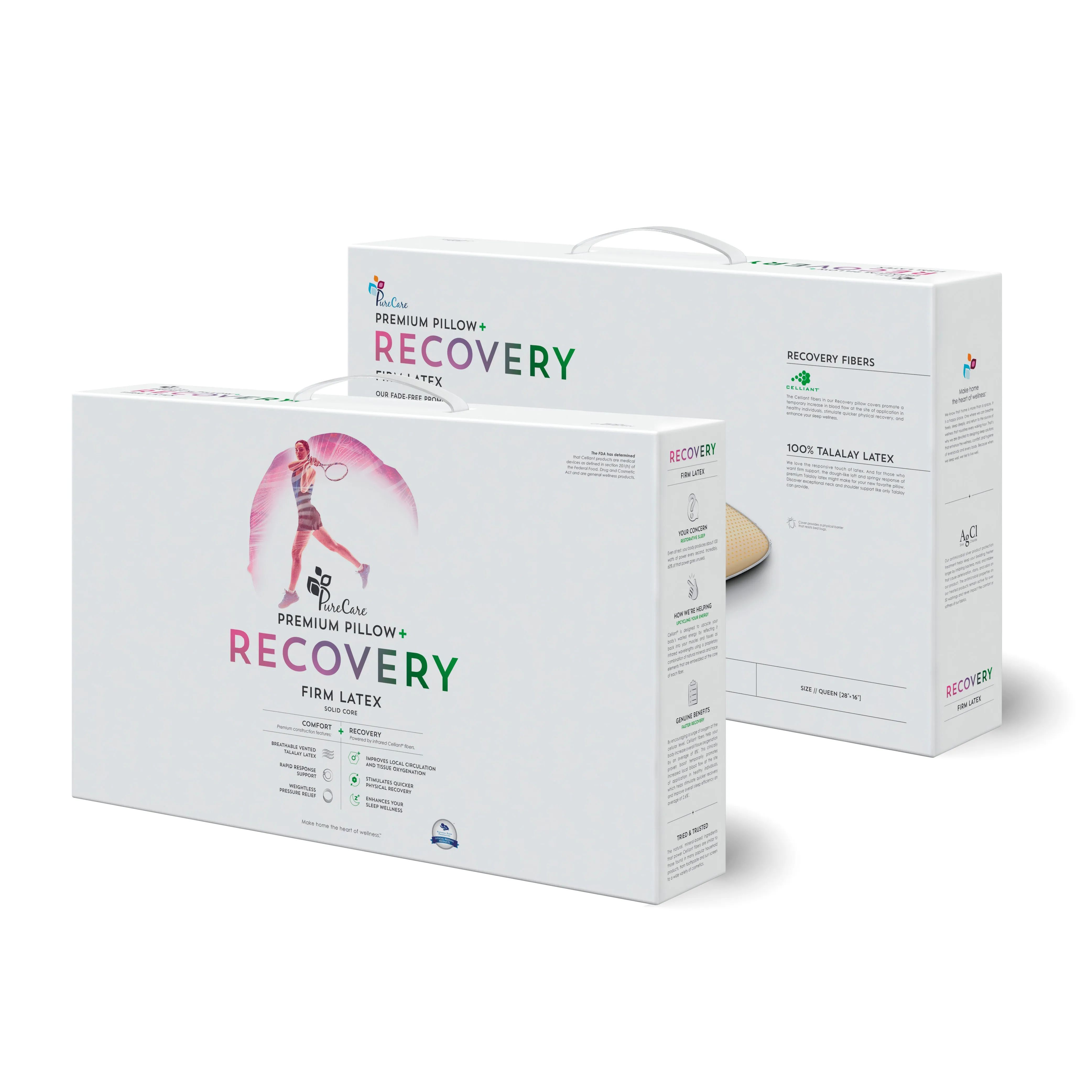 PureCare Recovery Latex Pillow