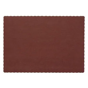 Royal Burgundy Disposable Placemat 9.25 Inch x 13.25 Inch, Package of 1000