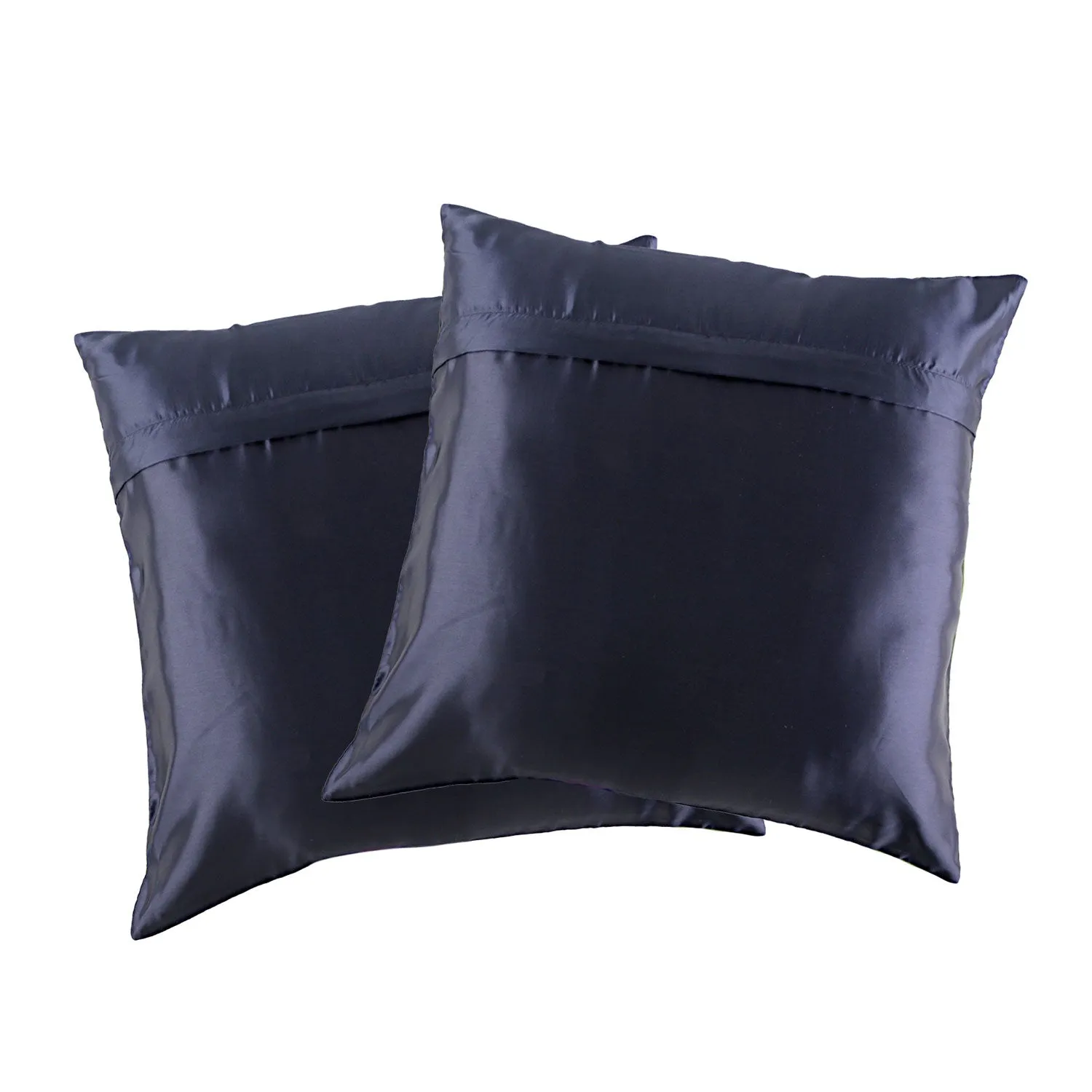 Royal Tusker Satin Cushion Covers - 16 in x 16 in - Set of 2