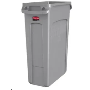 RUBBERMAID 23 GALLON SLIM JIM WASTE CONTAINER - GRAY