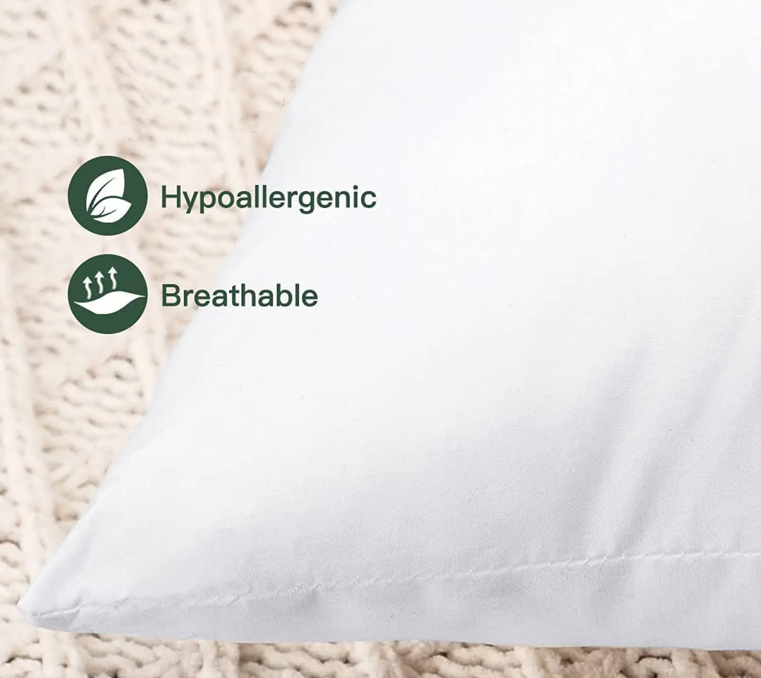 SAJAVAT HOME Super Soft Microfiber Pillow Filler Size 18x27 INCHES / 45x68 CMS White (Pack of 2)