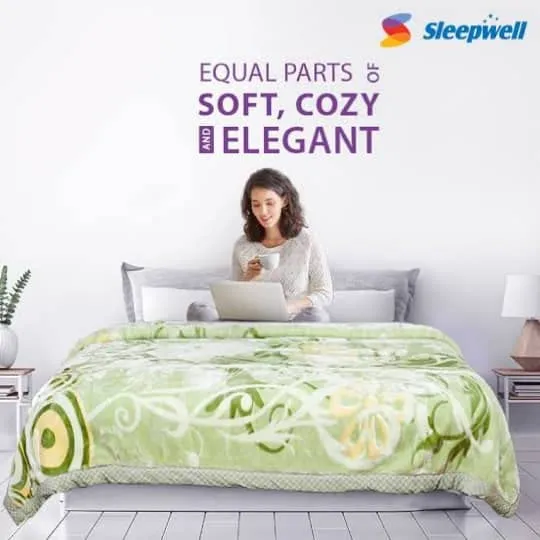 Sleepwell pearlexe Double Bed Blanket