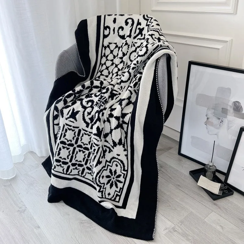 Sofa blanket light luxury office shawl nap small blanket towel blanket bed end drape