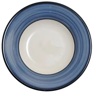 Spree Blue Rimmed Soup Bowl - Set of 4