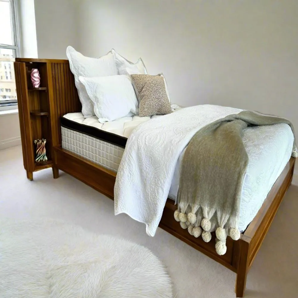 Sydney Bookend Wood Bed Frame