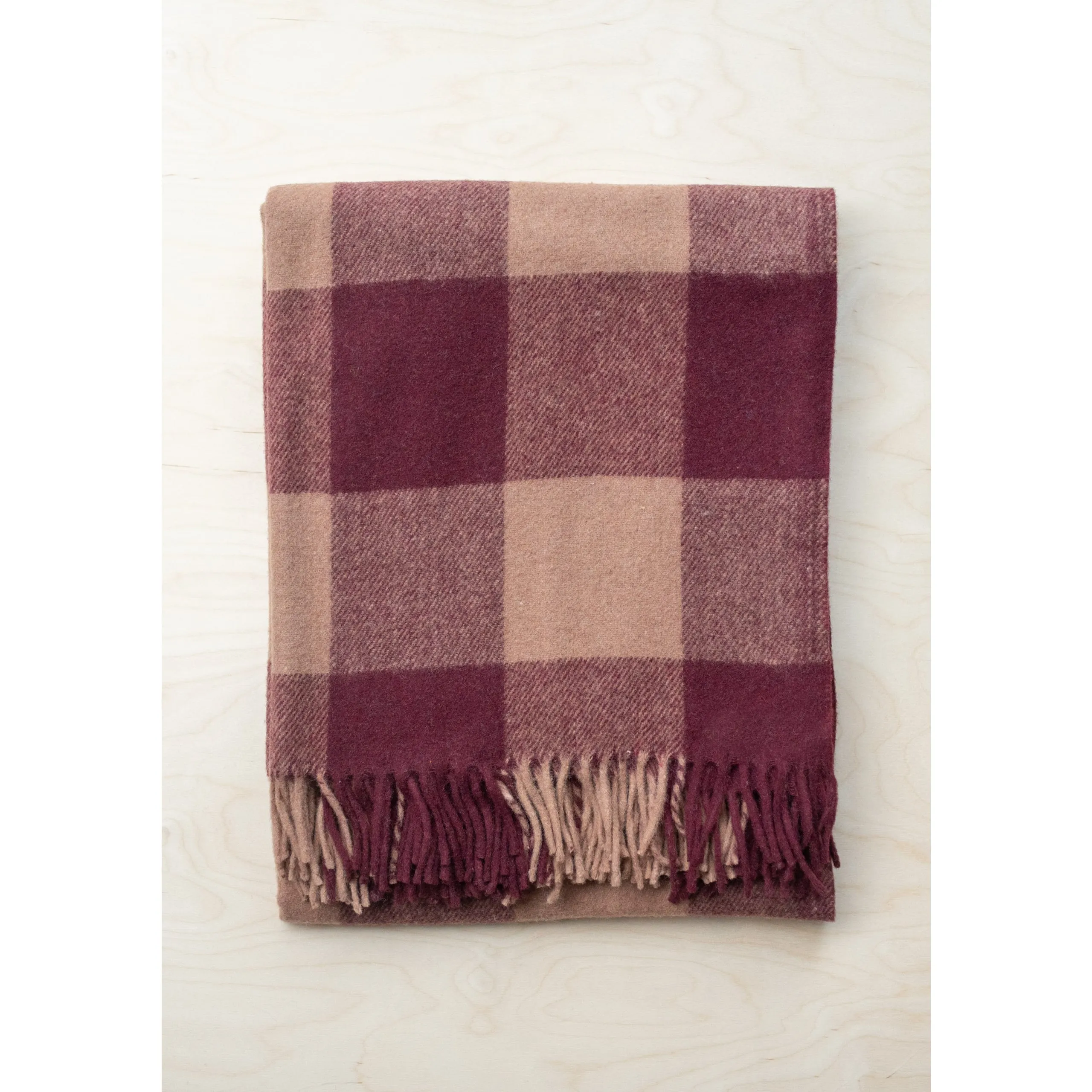 Tartan Recycled Wool Blanket Buffalo Check Collecton