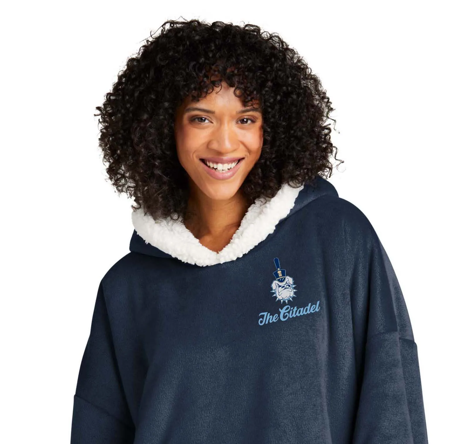 The Citadel, Spike logo, Mountain Lodge Wearable Embroidered Blanket