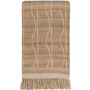 Throw<br />Vertical Jaal<br />Wool & Tussar Silk