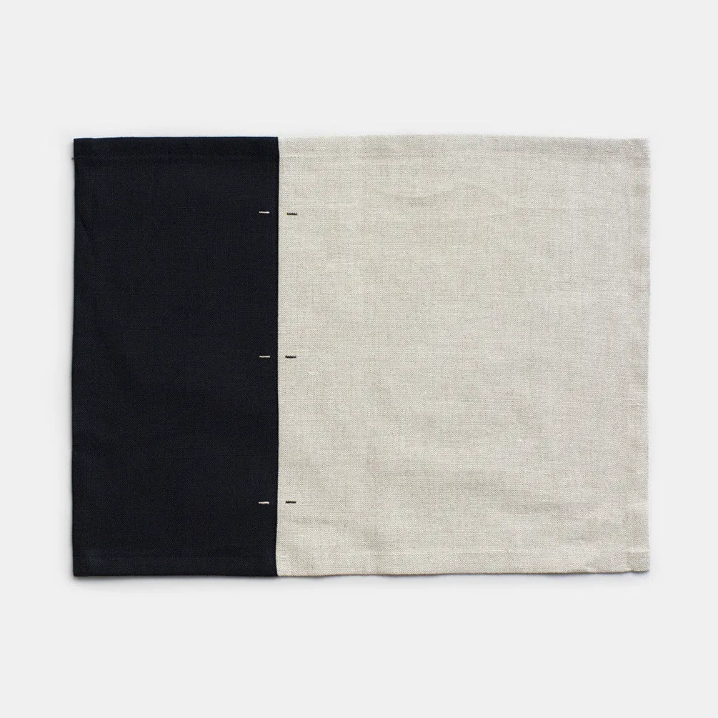 Two Tone Linen Placemats - Set of 4