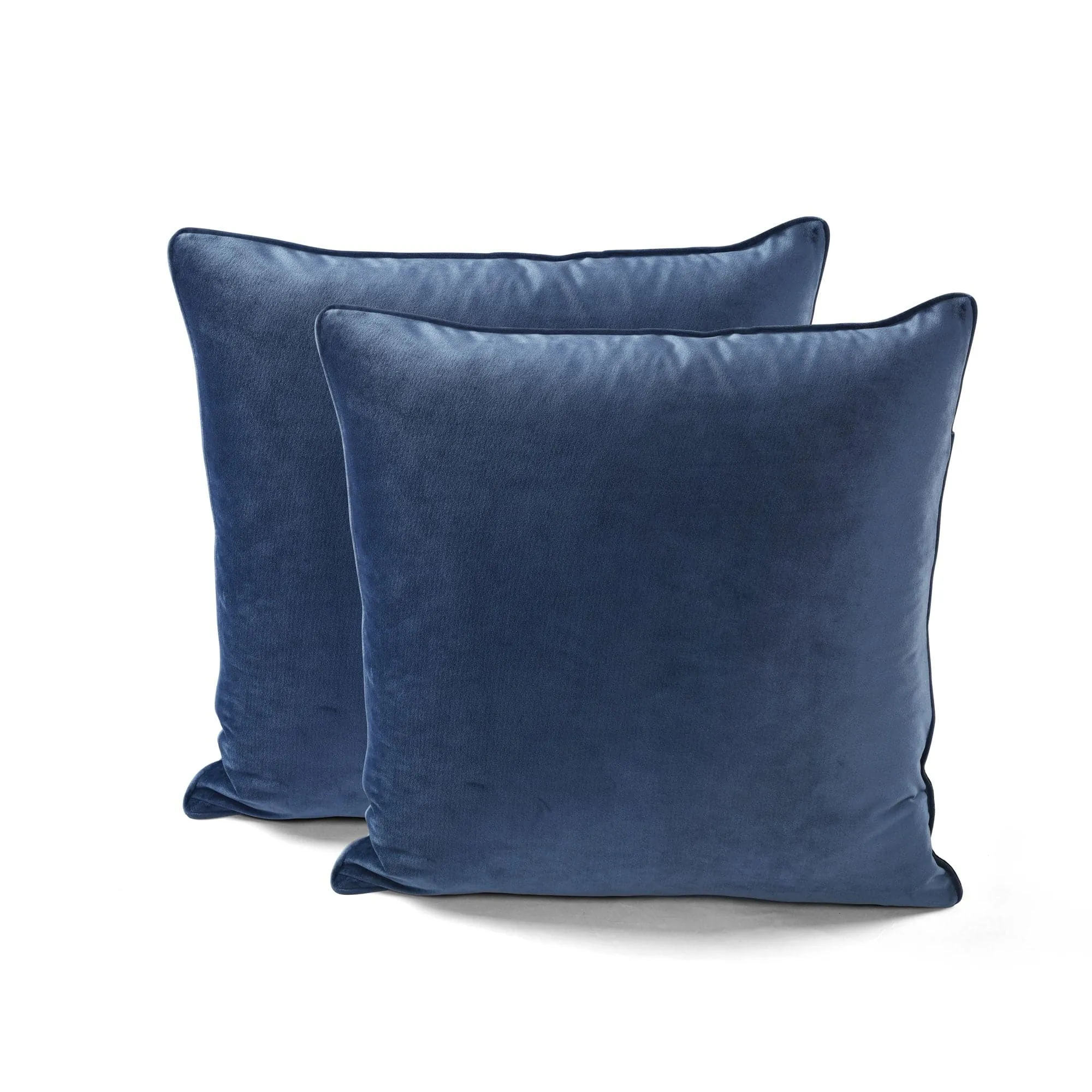 Velvet Solid Decorative Pillow Cover 2-Pack Set