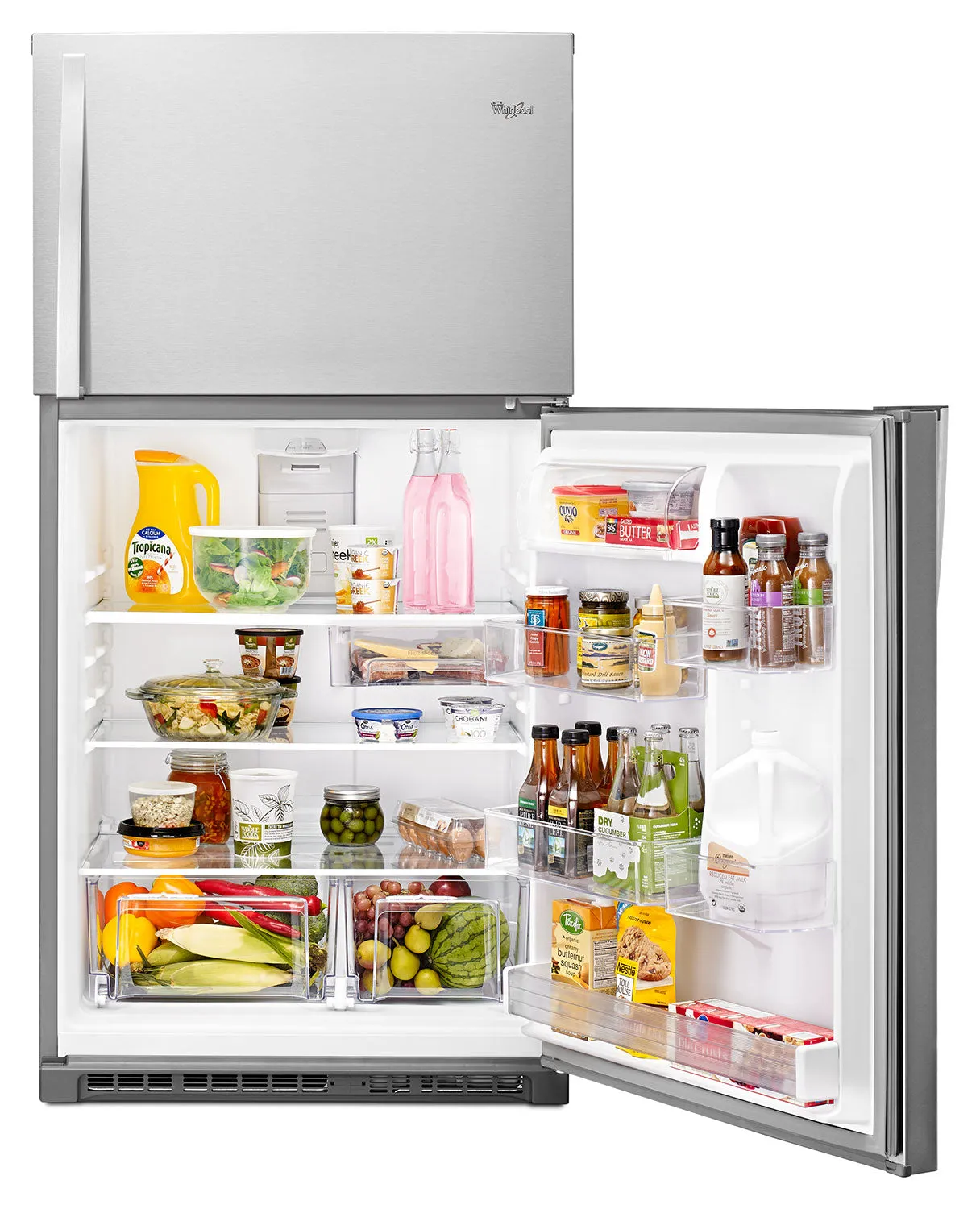 Whirlpool Stainless Steel Top-Freezer Refrigerator (21.3 Cu. Ft.) - WRT541SZDM