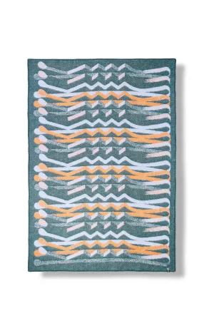 Wool Blanket "Bobby Pin" by Leonie Bos